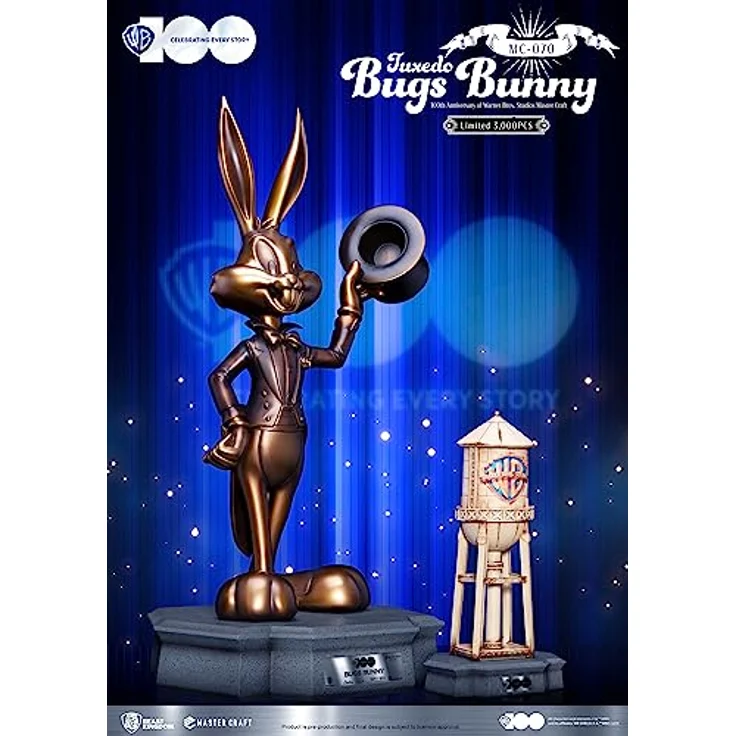 Beast Kingdom Toys Looney Tunes 100th Anniversary Master Craft Statue Tuxedo Bugs Bunny, 46 cm aus hochwertigem Polystone, limitierte Auflage – Bild 8