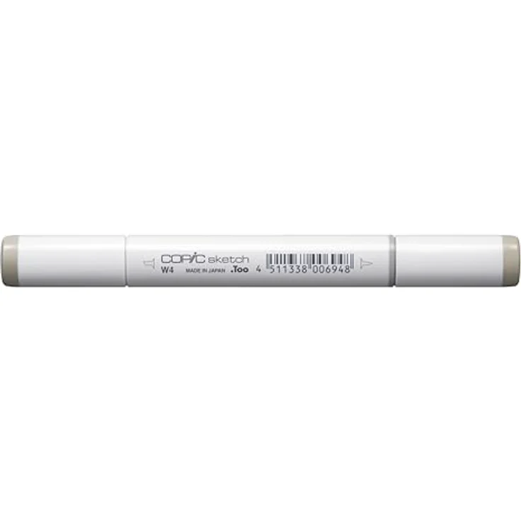 Copic COPIC Sketch Marker Typ W - 4, warm gray No. 4, professioneller Pinselmarker mit Super-Brush- und Medium-Broad-Spitze – Bild 3