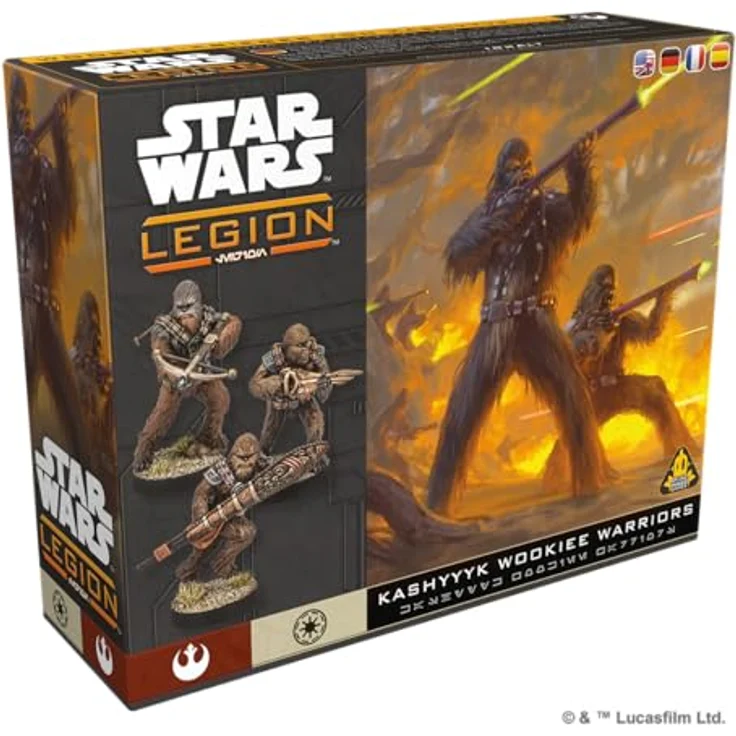 Atomic Mass Games AMGD1244 - Star Wars Legion - Kashyyyk Wookiee Warriors, Miniaturenspiel mit 6 Wookiee-Trupplern und 11 Karten, für 2 Spieler ab 14 Jahren – Bild 2