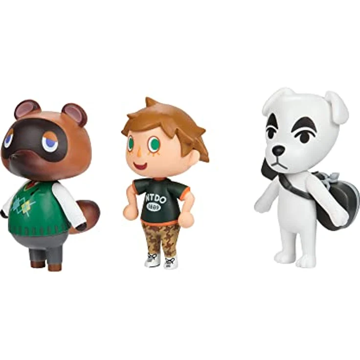 Jakks Pacific Animal Crossing 3er Pack, 6 cm Figuren Set mit Tom Nook, K.K. und Dorfbewohner, bewegliche Sammelfiguren für Kinder ab 3 Jahren – Bild 4