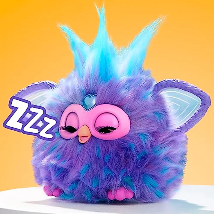 Hasbro Furby Interaktives sprachgesteuertes lila Plüschtier, Spielzeug für Jungen und Mädchen ab 6 Jahren, 13 x 23 x 23 cm – Bild 6