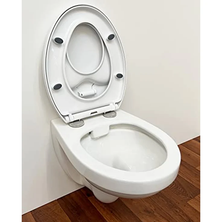 ADOB Kinder-WC-Sitz Family, mit Absenkautomatik, universelle Passform, bruchsicherer Kunststoff, einfache Montage – Bild 6