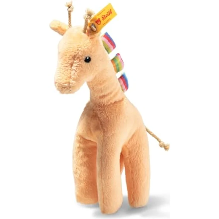 Steiff Giraffe Tulu 242915, Kuscheltier mit Rasselfunktion, 20 cm, bunt, maschinenwaschbar bis 30°C – Bild 1
