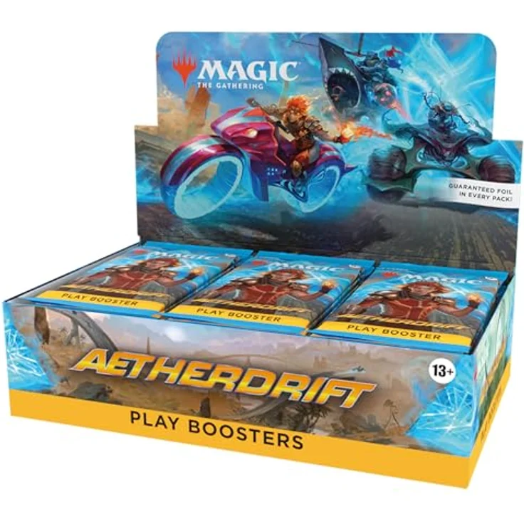 Wizards of the Coast Play Booster Display Magic The Gathering Aetherdrift Sammelkarten One Size, mit exklusiven Foilkarten und glänzenden Traditionelle Foilkarten – Bild 1