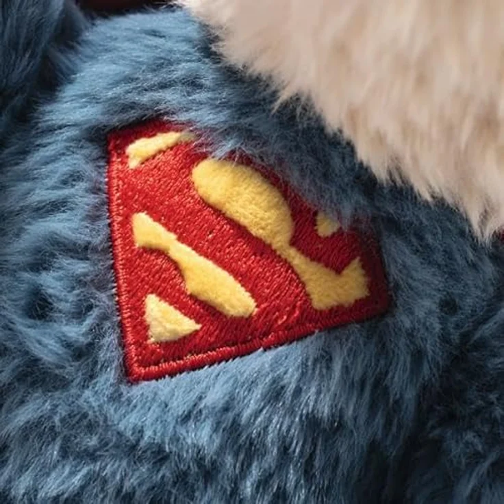 Steiff Teddybär Superman 29 cm, kuschelweicher Plüsch in beige/blau/rot/gelb, maschinenwaschbar bis 30°C – Bild 2
