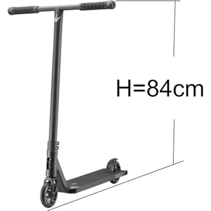 F26 Blunt Colt S6 H=84cm Complete Stunt-Scooter Park/Street I Kinder I Jugendlich I Erwachsene I Trick I Tret I Roller I Leicht (110mm Schwarz) – Bild 3