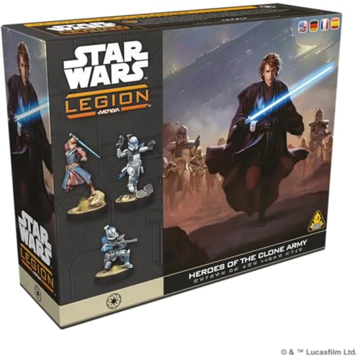 Atomic Mass Games Star Wars Legion Heroes of the Clone Army, Erweiterung mit Anakin Skywalker, Obi-Wan Kenobi und Klon-Captain Rex als Commander, für das Miniaturenspiel Star Wars™: Legion – Bild 2