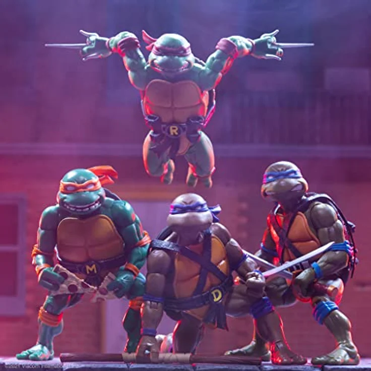 Super7 Teenage Mutant Ninja Turtles Ultimates: Donatello Actionfigur, 17,8 cm mit austauschbaren Köpfen und Händen, Mehrfarbig – Bild 5