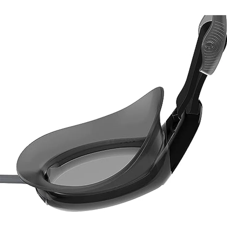 Speedo Unisex Erwachsene Mariner Pro Schwimmbrille, Schwarz/Weiß, Einheitsgröße – Bild 4