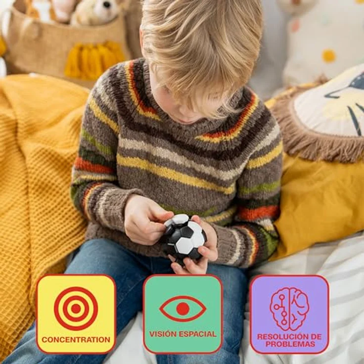 SmartGames SG513 Puzzle Ball, 3D-Puzzle in Schwarz-Weiß mit kreativen Herausforderungen – Bild 4