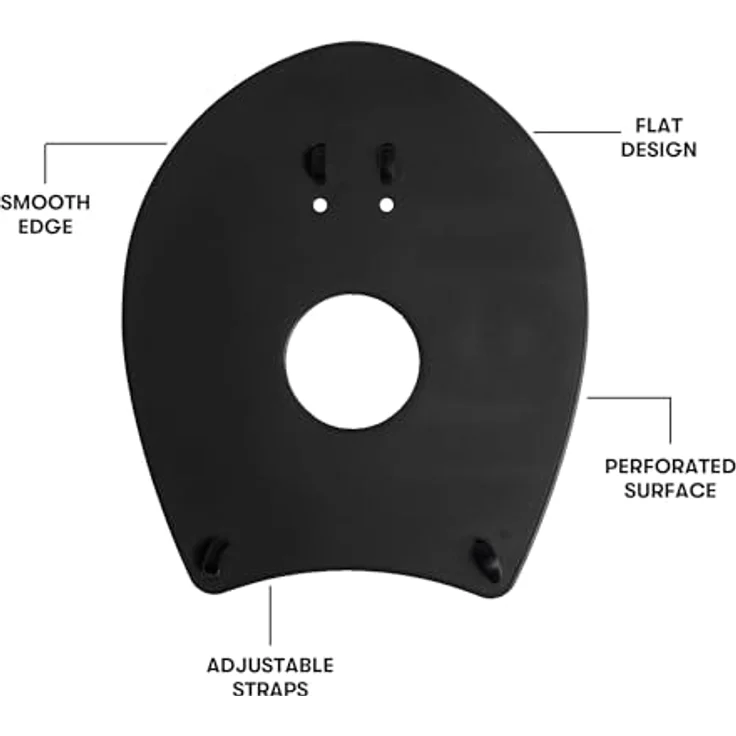 ARENA Elite Paddle 2 Handpaddel für Schwimmer, Schwarz, S EU – Bequeme Techniktrainingshilfe mit optimierter Wasserfläche und verstellbaren Gummibändern – Bild 2