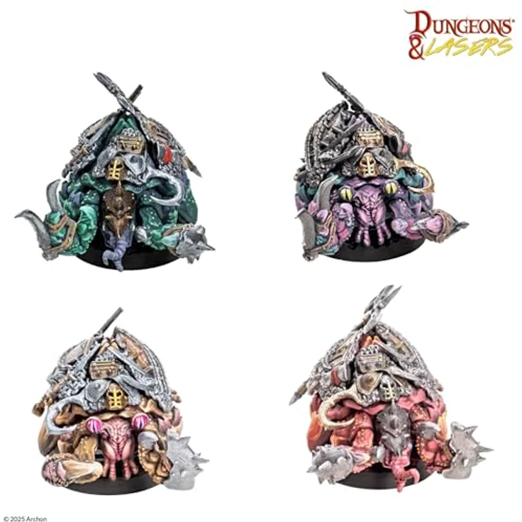 Dungeons & Lasers Kingdom of The Deep, DND Miniaturen Set mit 18 Modellen, 5E kompatibel, zum Malen und Zusammenbauen erforderlich, ab 14 Jahren – Bild 3