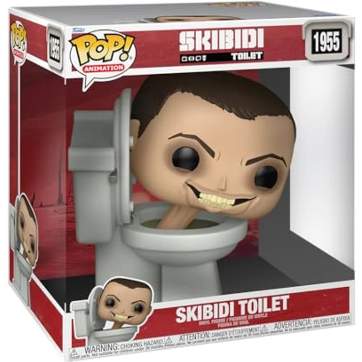 Funko Skibidi Toilet Super Sized Jumbo POP! Vinyl Figur, 25 cm, detailreiche Gestaltung in Fensterbox – Bild 1