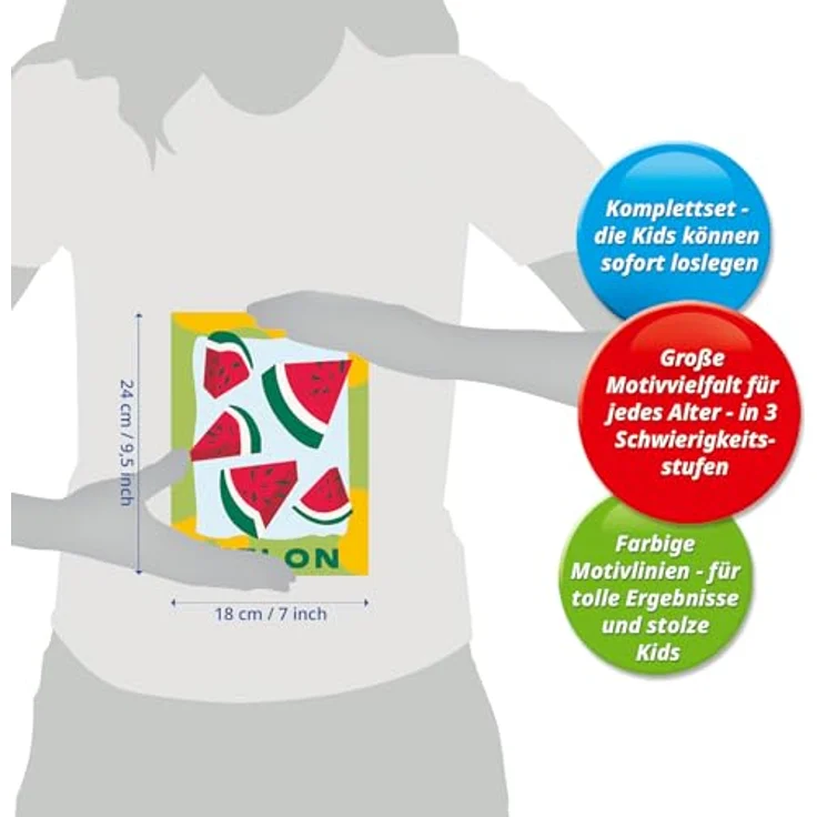 Ravensburger CreArt Malen nach Zahlen, Melonen-Motiv für Erwachsene, 24 Acrylfarben, made in Europe – Bild 6