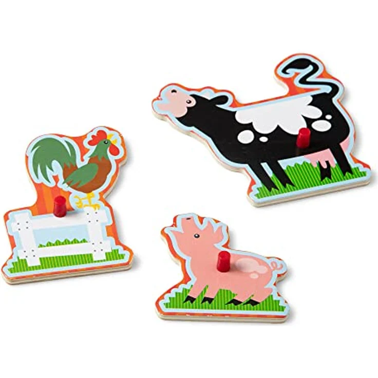 Melissa & Doug LCI726-6 Toy, Holzpuzzle mit Musik und Hand-Augen-Koordinationstraining – Bild 4
