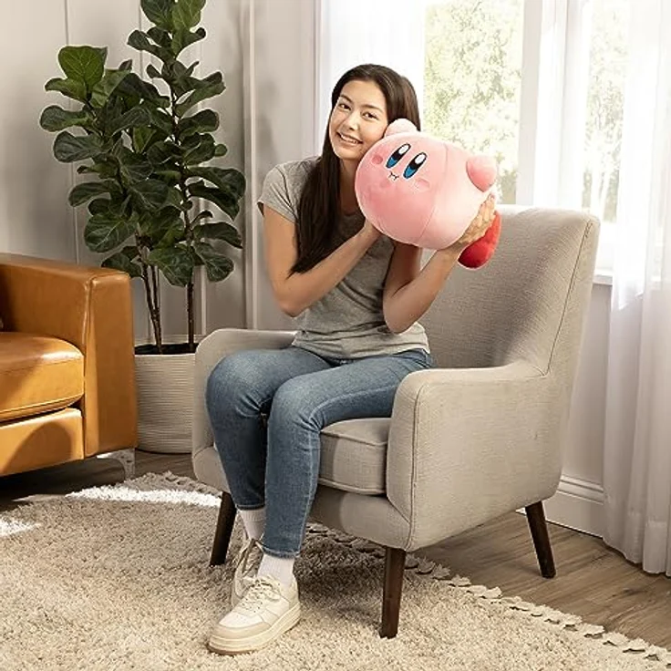 Club Mocchi Mocchi Hovering Kirby MEGA Plüschtier - Sammelbare Kirby Plüschtiere - Offiziell lizenzierte Heldenspielzeuge - Desk Buddy Action Figuren - Kinderspielzeug 3+ Jahre, T12450, Zubehör – Bild 2