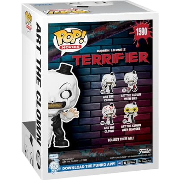 Funko Pop! Movies: Terrifier - Art The Clown - 9,5 cm Vinyl-Sammelfigur - Offizielle Handelswaren für Sammler - Geschenkidee für Terrifier Fans – Bild 3
