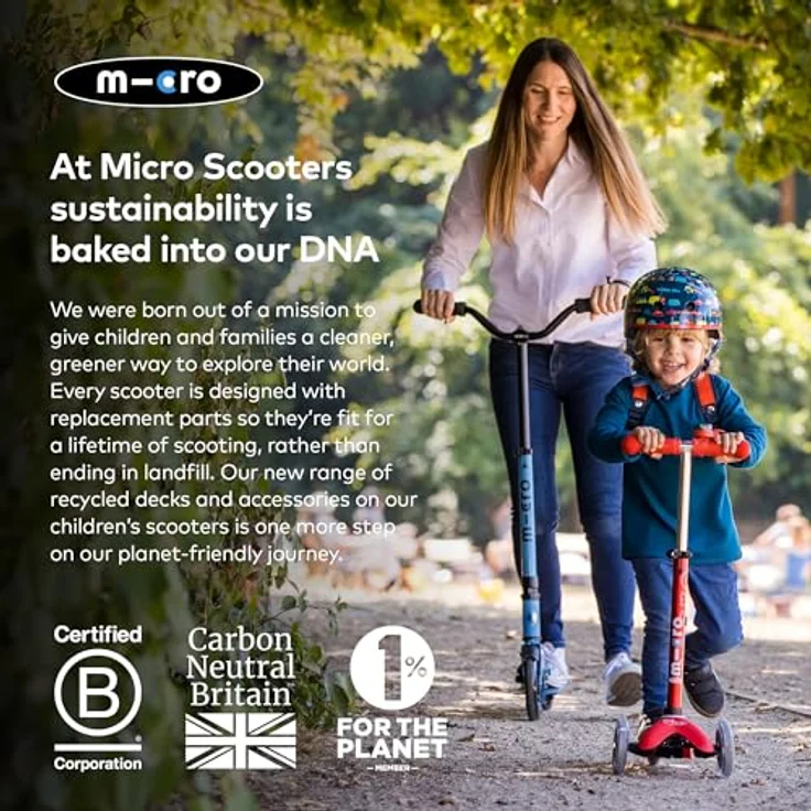 Micro micro Roller | Scooter für Kinder sprite LED black | Grip Version – Bild 7