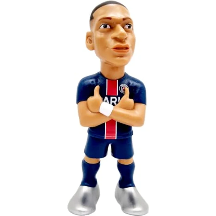 MINIX Minix - Fußball Figur: Club PSG - Kylian Mbappé, 12 cm, aus Vinyl – Bild 1