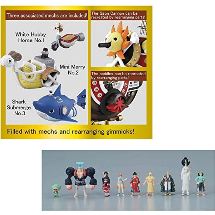 Bandai One Piece - Thousand Sunny, Sammelfigur mit Zubehör, nicht für Kinder unter 6 Jahren – Bild 9