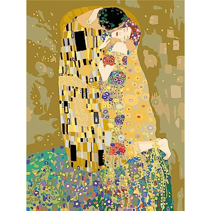 Ravensburger CreArt - Malen nach Zahlen 23648 ART Collection: The Kiss (Klimt) ab 14 Jahren – Bild 2