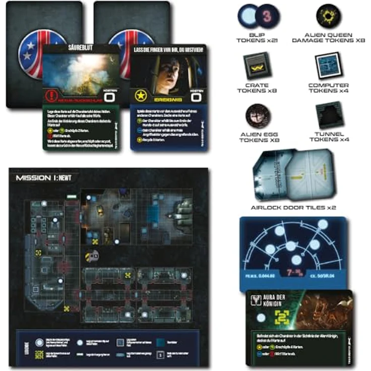 Gale Force Nine Aliens: Get Away From Her [Erweiterung] - Updated Edition (Deutsch), Brettspiel mit hoher Qualität, ideal als Geschenk – Bild 3
