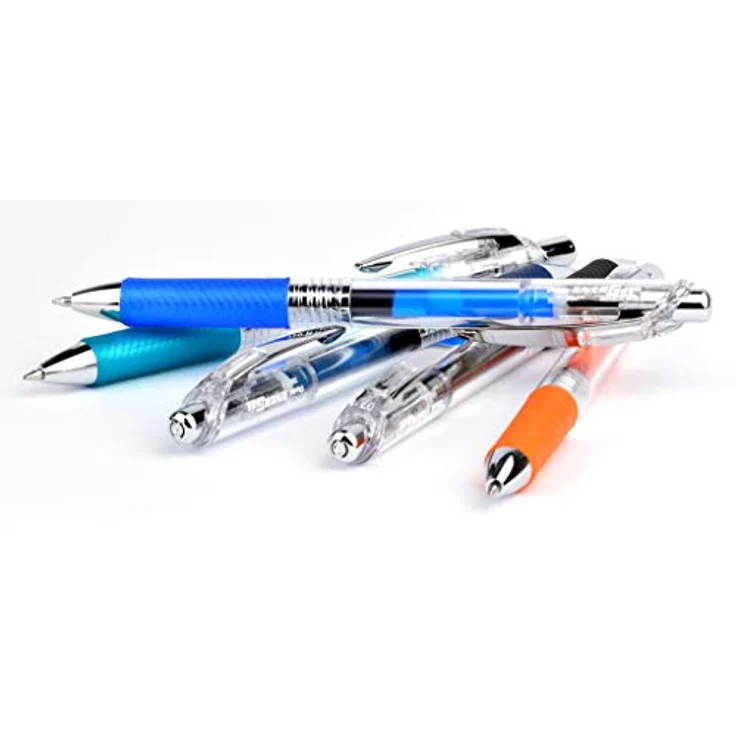 Pentel BL77TLE-CAX EnerGel Pure Gel-Tintenroller mit Druckmechanik, 0,7 mm Kugeldurchmesser = 0,35 mm Strichstärke, nachfüllbar, 1 Stück, marineblau – Bild 4