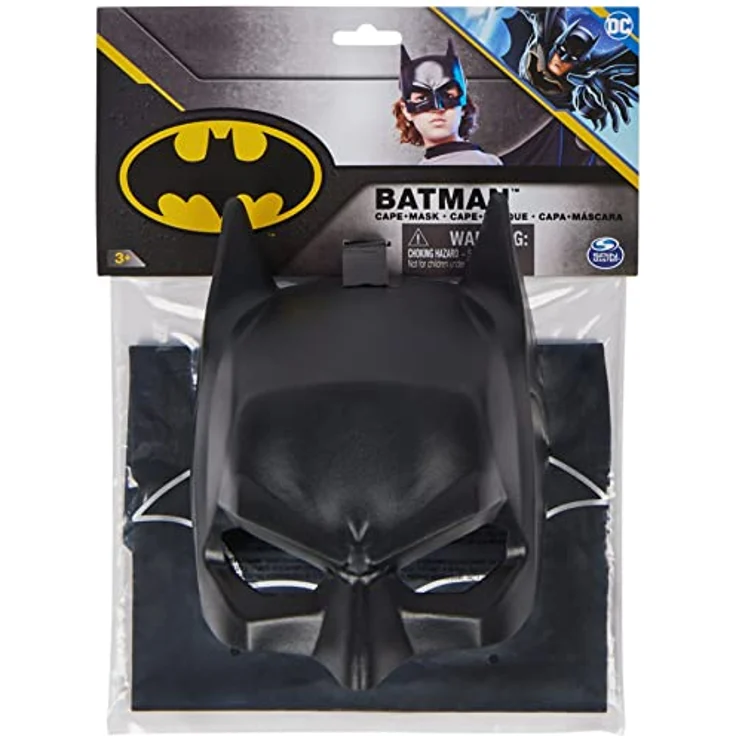 BATMAN DC Serien, Umhang und Masken-Set, Superhelden-Kostüm-Accessoires, Kinder Rollenspiel für Jungen und Mädchen im Alter von 3+ – Bild 2