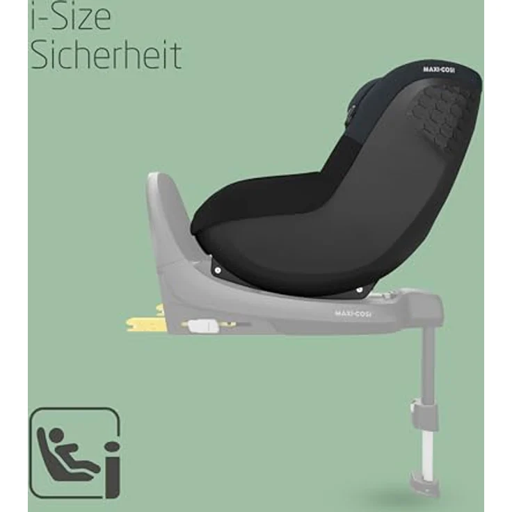 Maxi-Cosi Reboarder-Kindersitz Pearl S i-Size mit G-Cell Seitenaufpralltechnologie - Tonal Black – Bild 2