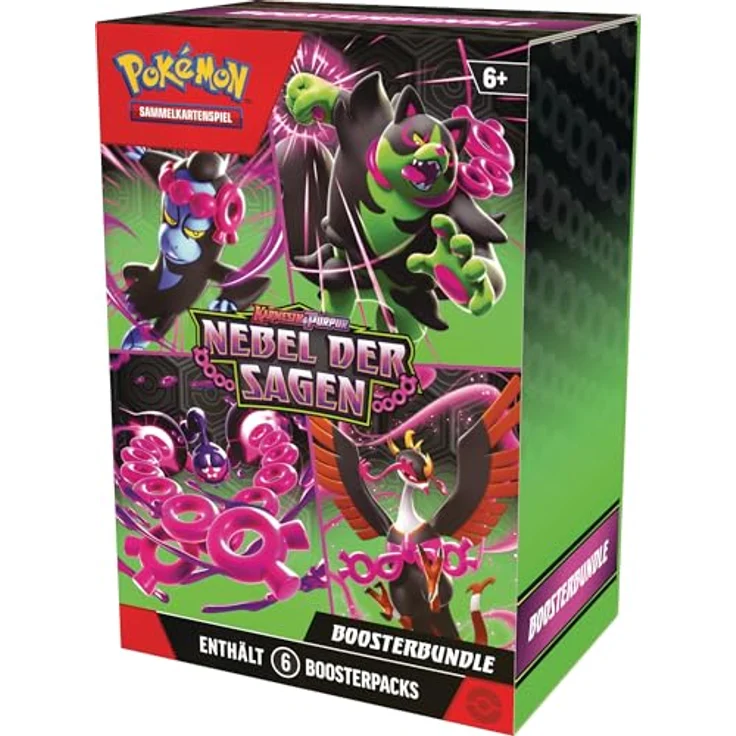 The Pokemon Company Pokémon Boosterbundle Karmesin & Purpur – Nebel der Sagen, 6 Boosterpacks mit jeweils 10 zufälligen Karten – Bild 2