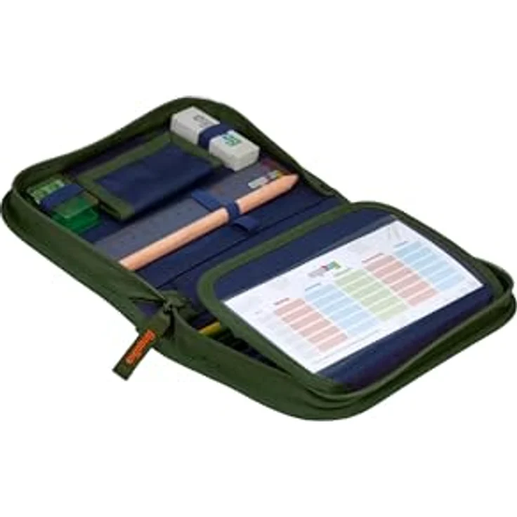 ergobag Federmäppchen, 23-tlg. Set mit Lyra-Buntstiften, Bleistift, Radiergummi, Anspitzer und Lineal, im Zwillingsdesign – Bild 3