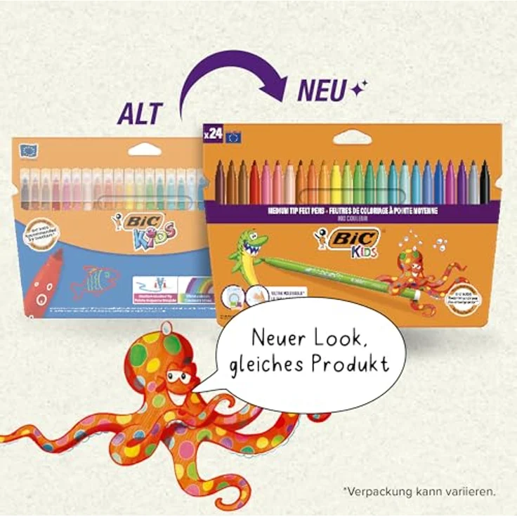 BIC Buntstift, Farbstifte Set mit 24 brillanten Farben – Bild 4
