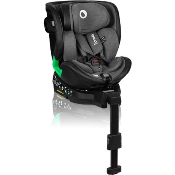 lionelo Autokindersitz HARMONY I-SIZE, 360° Basis, ISOFIX, i-Size, Gürtelalarm, ab Geburt - 12 Jahre, 0,00 kg - 36,00 kg, (Set), viele Annehmlichkeiten – Bild 3