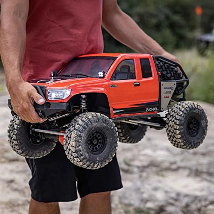 Axial RC Truck 1/6 SCX6 Trail Honcho 4X4 Rock Crawler RTR, Red - Zwei-Gang-Metallgetriebe und Spektrum Smart 3-Kanal-Fernsteuerung – Bild 4