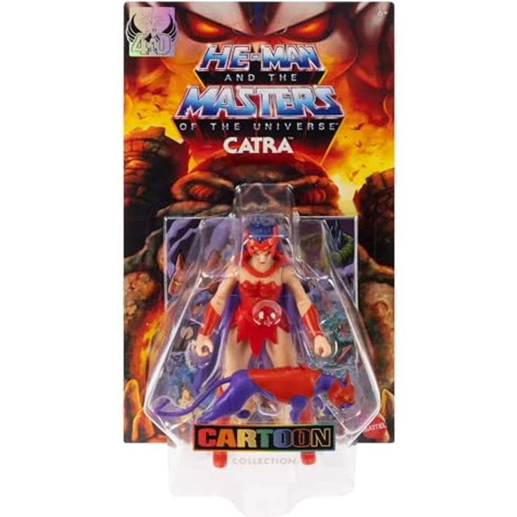 Masters of the Universe Origins Actionfigur Catra, 14 cm groß, detailreiches Design mit Katzen-Zubehörteil, JBM84 – Bild 3