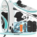 tectake SUP-Board Zenon, aufblasbares Stand-Up Paddle Board, Belastbarkeit 200 kg