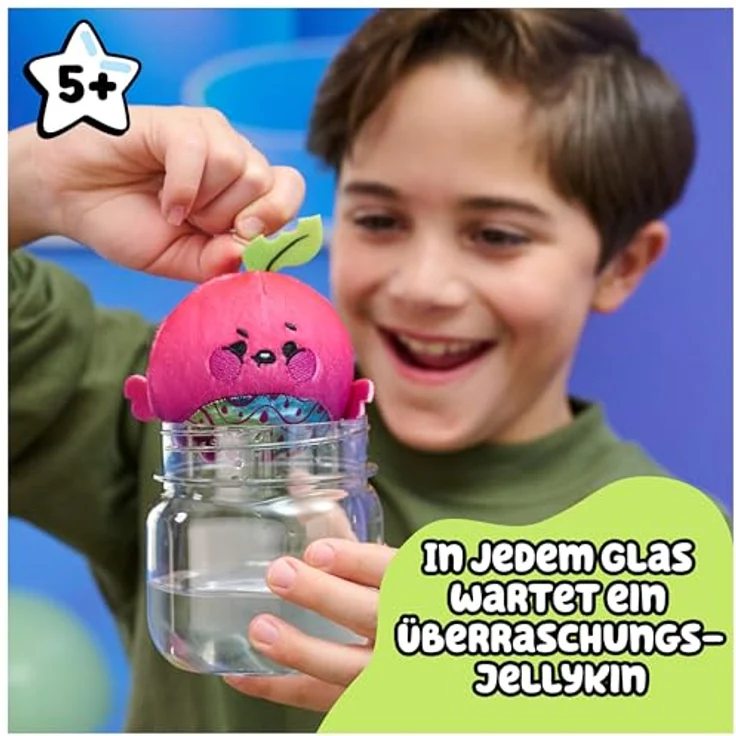 Magic Jellykins Sammelplüschfreunde, magisches Wasser-Reveal Spielzeug im Glas, 1 von 20 Charakteren, für Kinder ab 4 Jahren – Bild 4