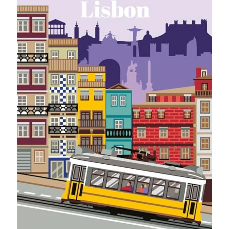 Ravensburger CreArt - Malen nach Zahlen Set, Farbenfrohes Lissabon, 24 x 30 cm – Bild 2