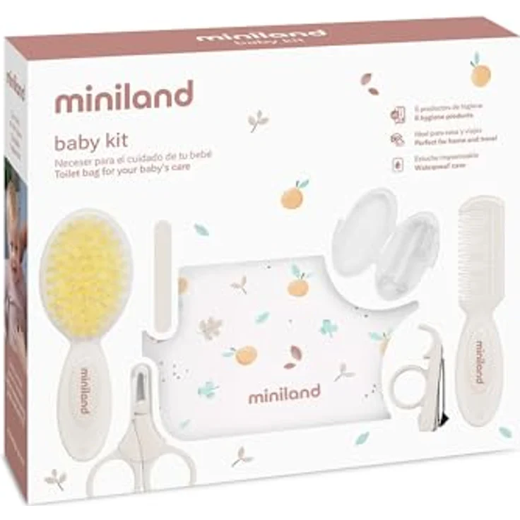 Miniland Babykit Valencia, Pflegeset für Babys mit wasserdichtem Etui, Kollektion Valencia – Bild 5