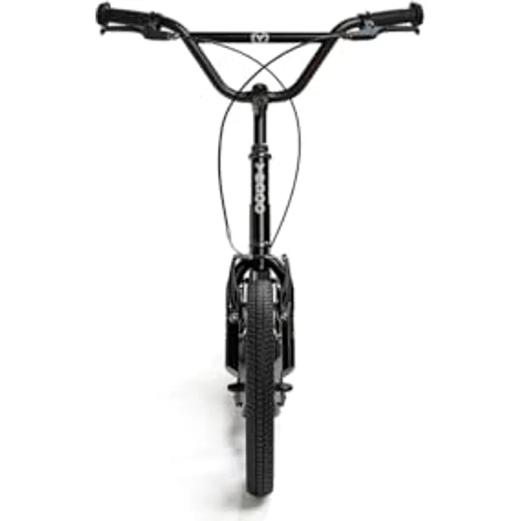 Yedoo Flyck Scooter für Kinder ab 8 Jahren, mit Luftreifen 16/16 und Ständer in Schwarz – Bild 2