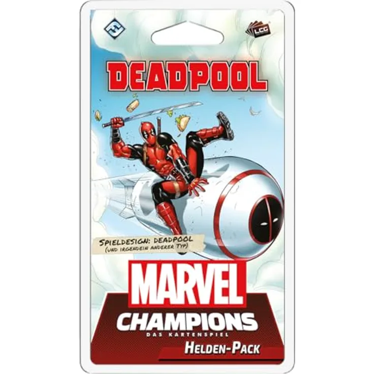 FFG Marvel Champions: Deadpool, Kartenspiel für 1-4 Spieler, ab 12 Jahren, mit Pool-Aspekt und 78 Karten (DE-Ausgabe)