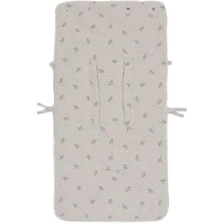 Jollein Fußsack Teddy Lovely - Teddy Stoff, für Babyschale Kinderautositz und Kinderwagen, 3-Punkt- und 5-Punkt-Gurt - Grau – Bild 3
