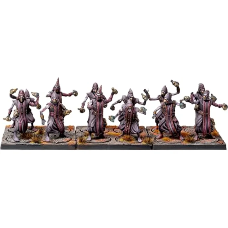 Para Bellum Wargames Conquest: Old Dominion: Cultists, Dual Kit mit 12 unbemalten Miniaturen und 3 Ständern – Bild 1