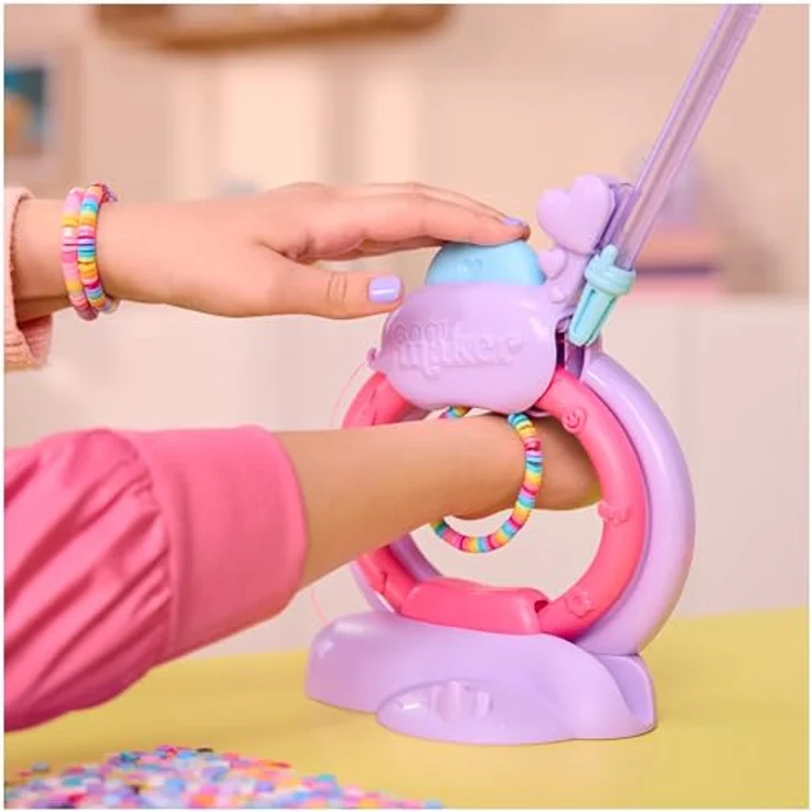 Spin Master Cool Maker Stack'd Heishi Armband Studio, Kreativset zur Herstellung von individuellen Perlenarmbändern mit Perlenstift und automatischem Auffädeln – Bild 9