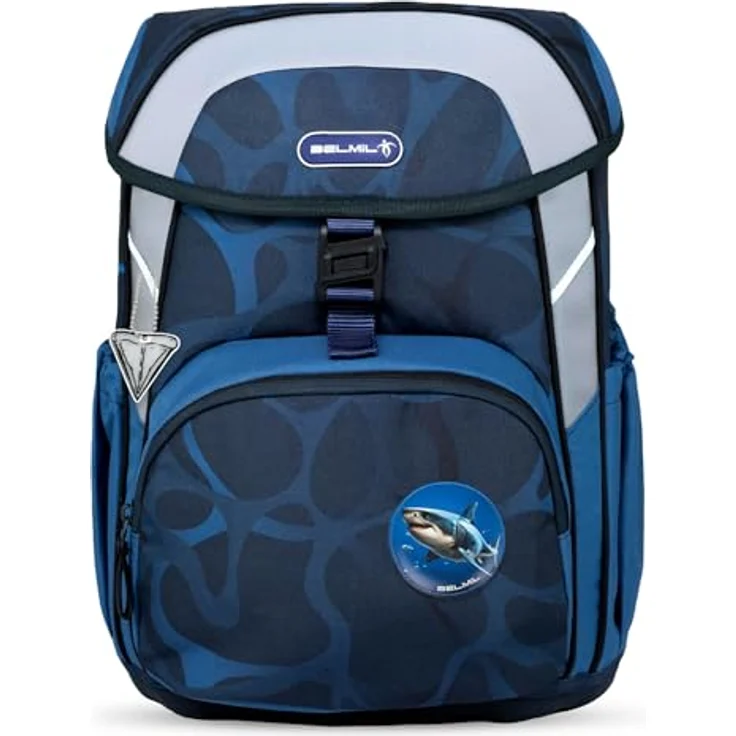 Belmil Schulranzen Kinderrucksack Maxi, ergonomisches 5-tlg. Set mit Brustgurt, wasserabweisend, 22 L, für Grundschule 1.-3. Klasse, reflektierende Elemente – Bild 4