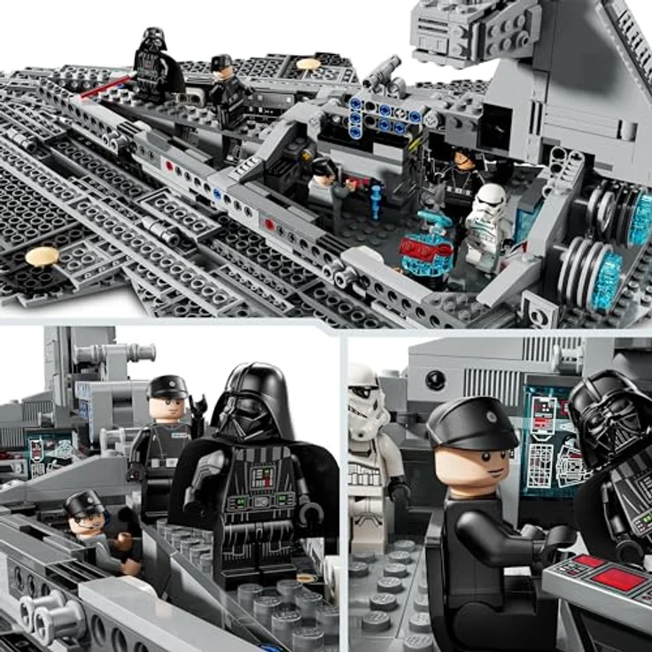 LEGO Star Wars Imperialer Sternzerstörer (75394); Bauspielzeug mit 7 LEGO Star Wars Minifiguren, detailgetreues Sternenschiff, kreatives Bau- und Spielset – Bild 4
