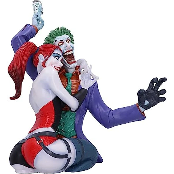 Nemesis Now The Joker and Harley Quinn, Büste 37,5 cm aus feinstem Harz, manuell bemalt – Bild 1