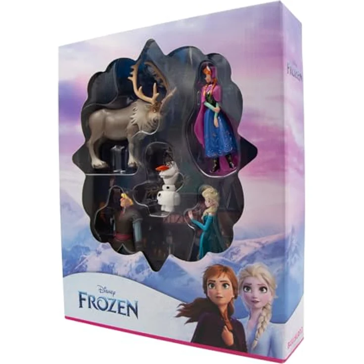 Bullyland 13413 - Jubiläums-Set Spielfiguren Die Eiskönigin mit Elsa, Anna, Kristoff, Sven und Olaf, ideal für Kinder ab 3 Jahren, handbemalt und fair produziert – Bild 3