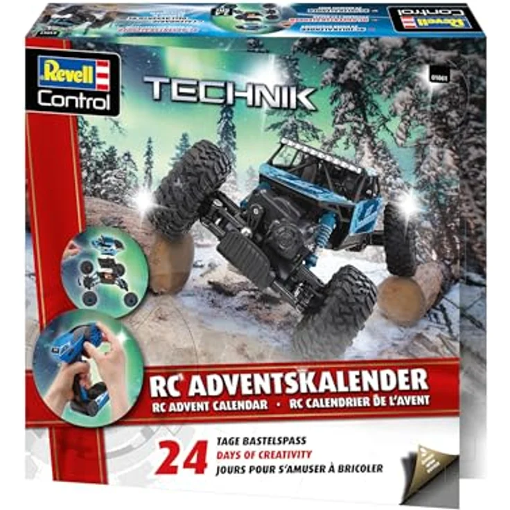 Revell Adventskalender RC Crawler, ferngesteuertes 1:18 Offroad-Modell mit 24 Bauschritten für Kinder ab 8 Jahren, ideales Geschenk zu Weihnachten – Bild 4