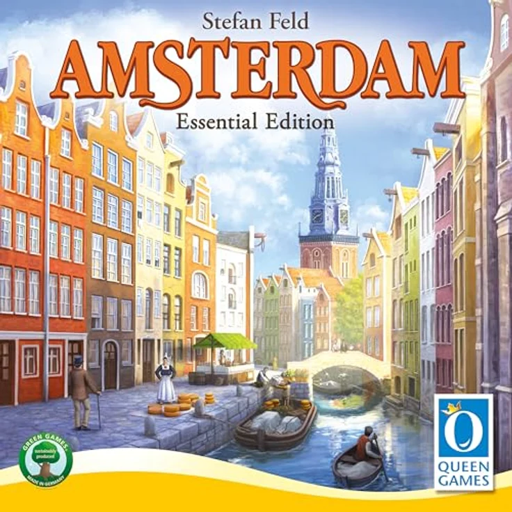 Queen Games - 26458 - Amsterdam Essential DE/US/FR, Brettspiel mit einflussreichen Kaufleuten und strategischer Ressourcenverwaltung – Bild 2